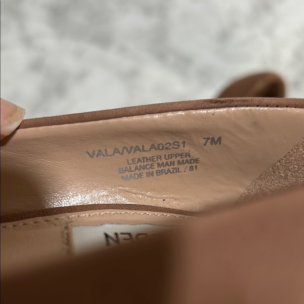 STEVE MADDEN WOMENS VALA02S1 NUDE POINTED TOE PUMPS 4”HEEL Sz 7 - Picture 5 of 12